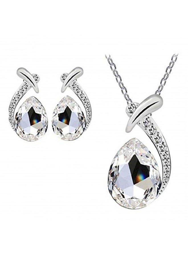 Generic - Stone Studded Metal Jewelry Set - Image 1