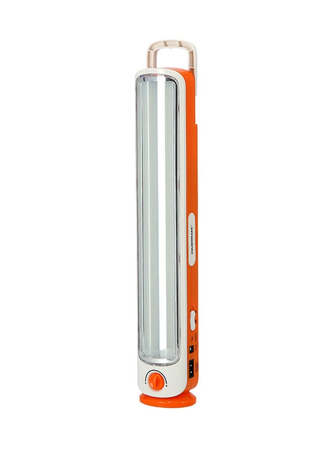 Olsenmark Rechargeable LED Emergency Lantern Orange/White 72x50x400mm  - Image 1
