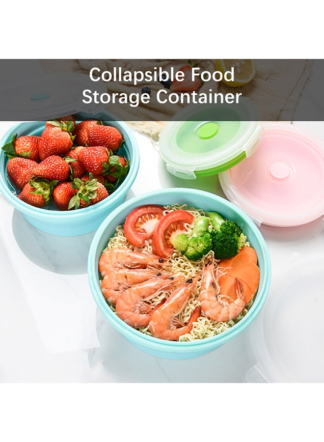 4 Boxes Food Storage Container With Lid Blue 20*13*20cm  - Image 3