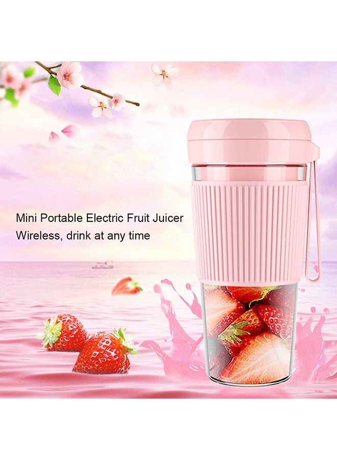 عصّارة كهربائية محمولة وردي/أحمر 20*9*9سم - Image 3