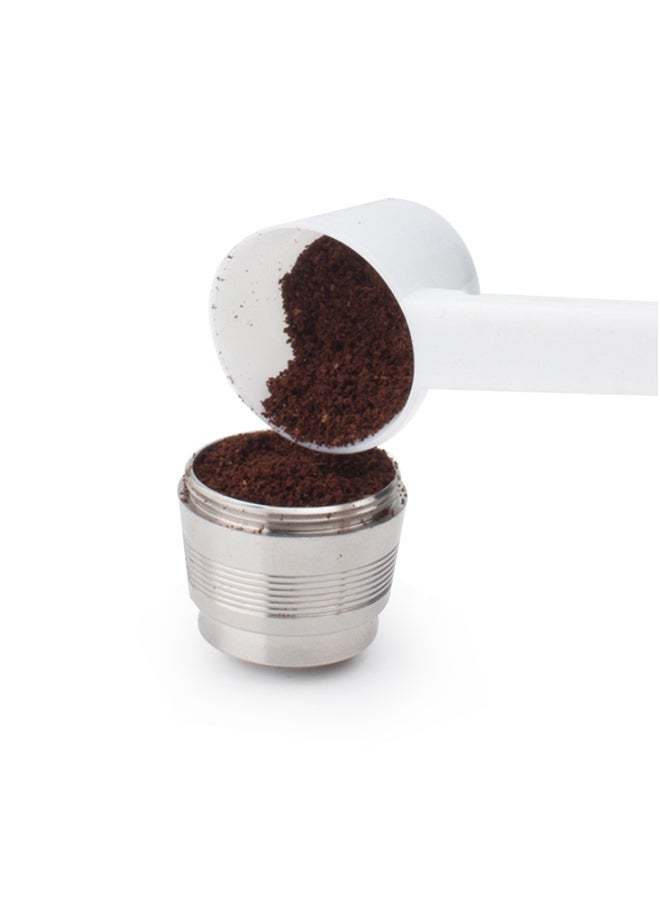 Stainless Steel Fillable Coffee Capsule Cup Silver 11*5.4*5.4cm - Image 3