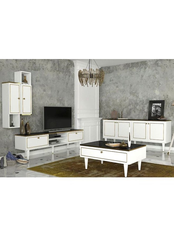 Generic TV Table Set White 180x50.5x31.7cm  - Image 1