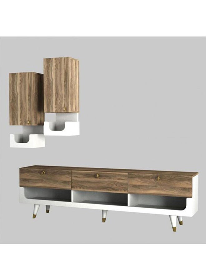 طاولة تلفزيون بني 181x31.3x51.8سم - Image 1