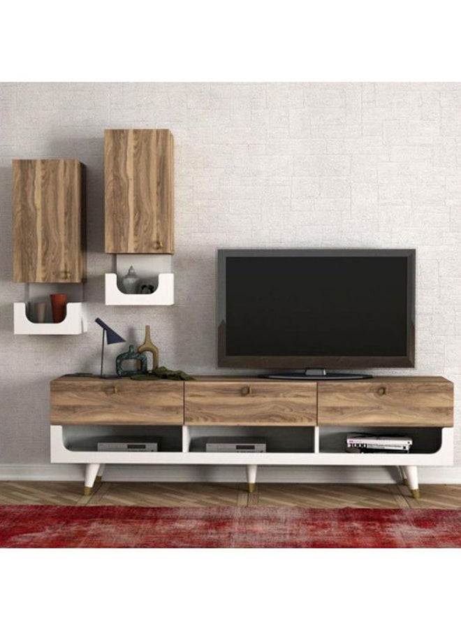 طاولة تلفزيون بني 181x31.3x51.8سم - Image 2