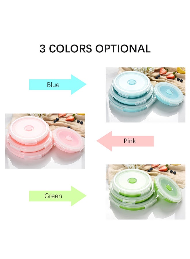 4 Boxes Food Storage Container With Lid Blue 20*13*20cm  - Image 2