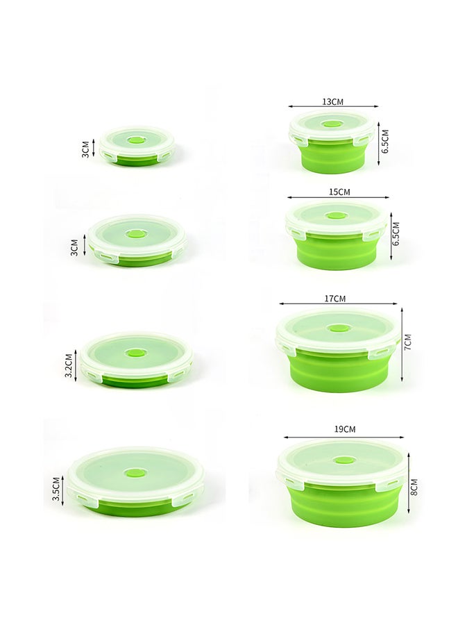 4 Boxes Food Storage Container With Lid Blue 20*13*20cm  - Image 4