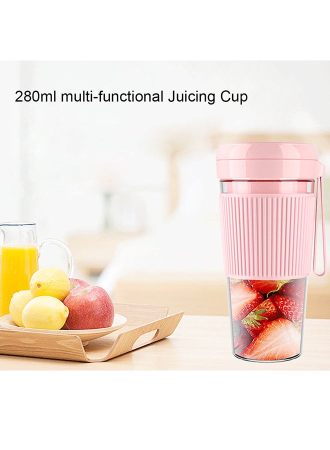 عصّارة كهربائية محمولة وردي/أحمر 20*9*9سم - Image 4