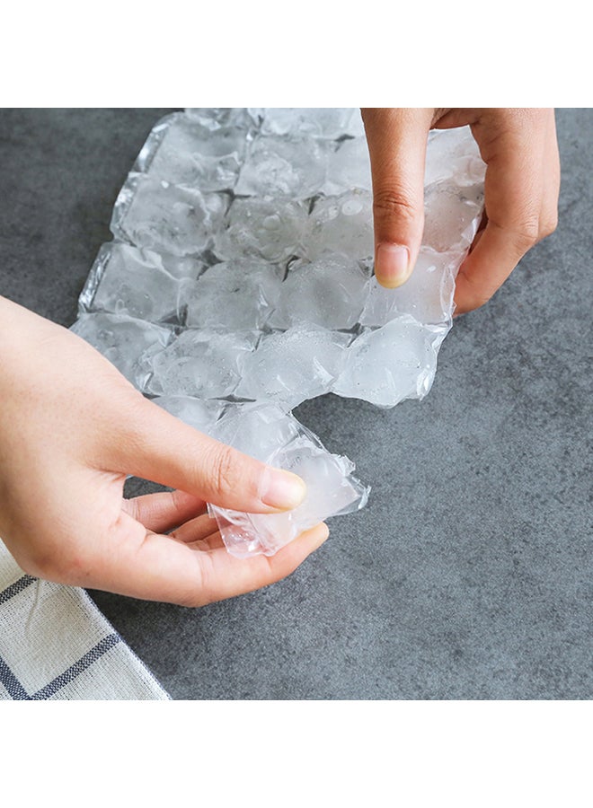 10-Piece Disposable Ice Cube Bag White 30x19x24cm  - Image 5