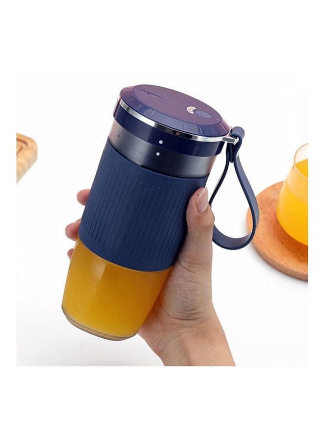 Portable USB Juicer Mixer Blue/Clear 21.5*11.5*11.5cm  - Image 2