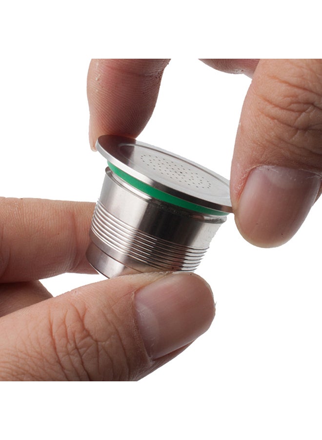 Stainless Steel Fillable Coffee Capsule Cup Silver 11*5.4*5.4cm - Image 5