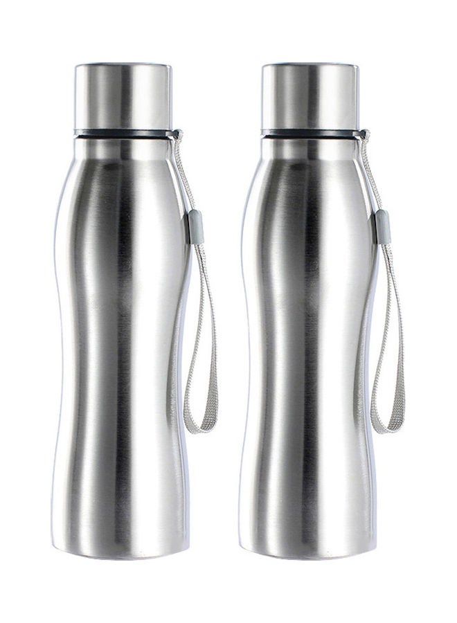 Generic 750ml Portable Single Wall Stainless Steel Water Bottle Outdoor Sports Drink Cup 20*10*20cm  - Image 2