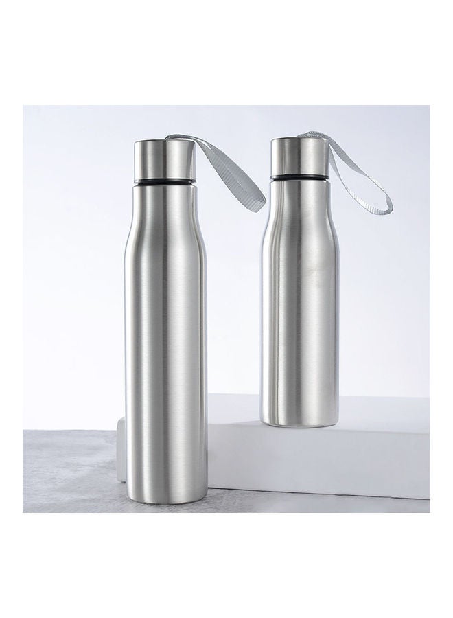 Generic - 500/750ml Portable Stainless Steel Water Cup Beer Drink Bottle with Tote Rope 20*10*20cm - Image 1