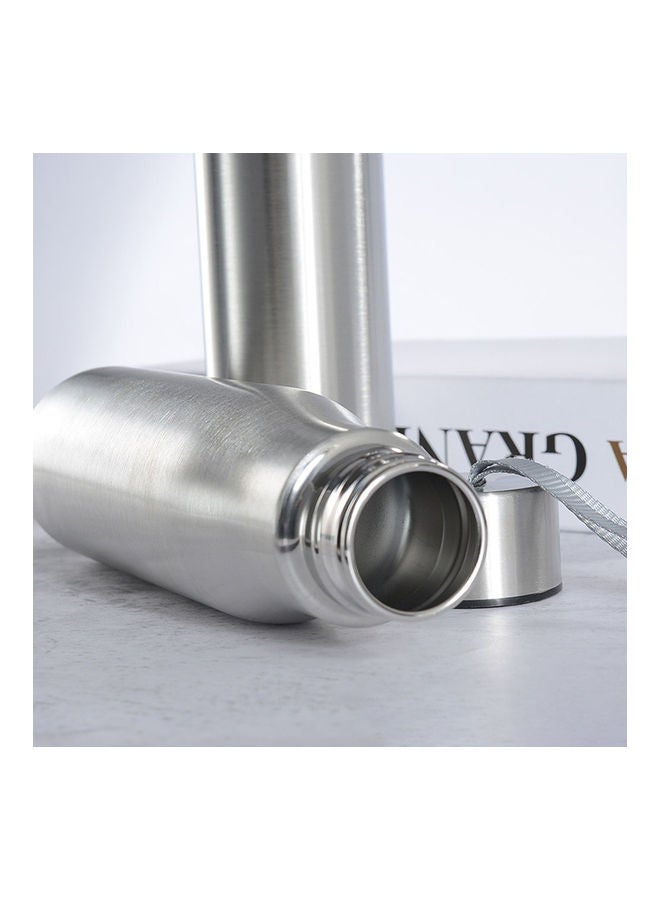 Generic - 500/750ml Portable Stainless Steel Water Cup Beer Drink Bottle with Tote Rope 20*10*20cm - Image 1