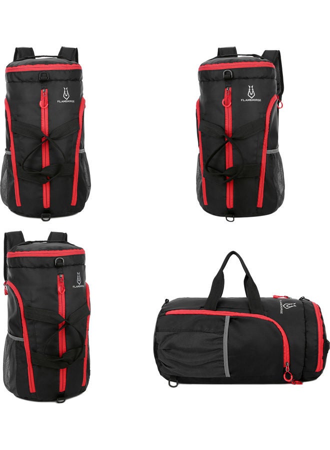 Generic Lightweight Packable Gym Sports Duffel Bag Outdoor Camping Hiking Travel Foldable Backpack Shoulder Bag Handbag 26*3*26cm  - Image 2