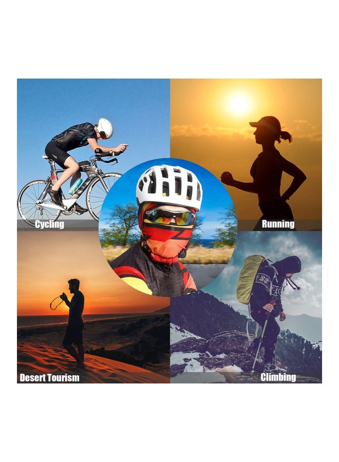 Cycling Helmet Liner Neck Gaiter Breathable Sunproof Balaclava Print Stretchy Running Cycling Beanie Cap With Face Cover 10 x 4 x 8cm