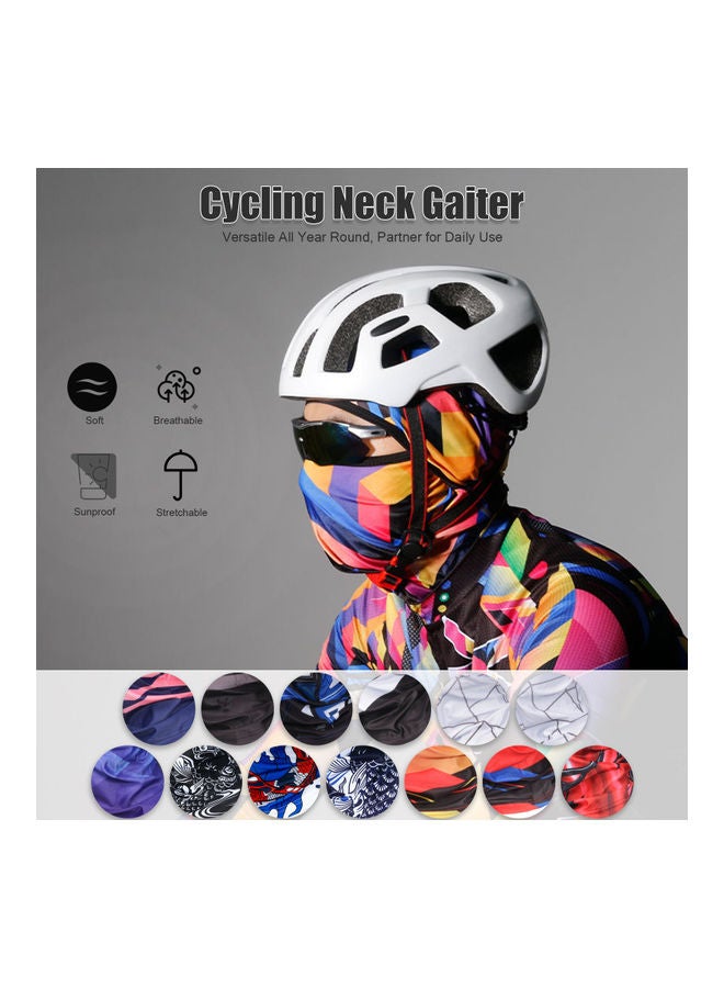 Cycling Helmet Liner Neck Gaiter Breathable Sunproof Balaclava Print Stretchy Running Cycling Beanie Cap With Face Cover 10 x 4 x 8cm