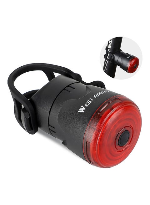 Bicycle Flashlight Bike Rear Light Auto Brake Sensing Waterproof LED Chargings Cycling Taillight Bicycle Saddle Seatpost Taillight 20.5*4.3*6.5cm