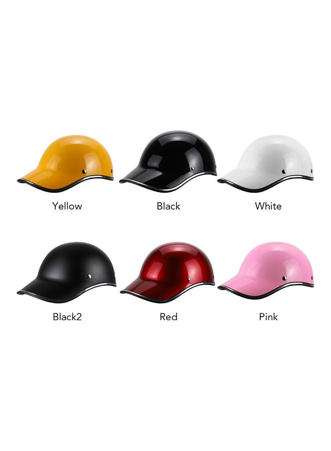 Motorcycle Helmet Bike Bicycle Baseball Cap Helmet Half Helmet for Men Women   Adults 29*15*21cm - Image 5