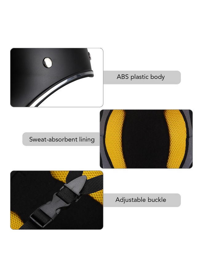 Motorcycle Helmet Bike Bicycle Baseball Cap Helmet Half Helmet for Men Women   Adults 29*15*21cm - Image 4