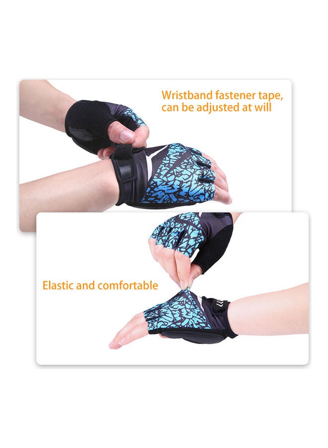 Generic Cycling Gloves Half Finger Biking Gloves Anti-slip Breathable Mountain Bike Gloves for Men Women L L  - Image 3