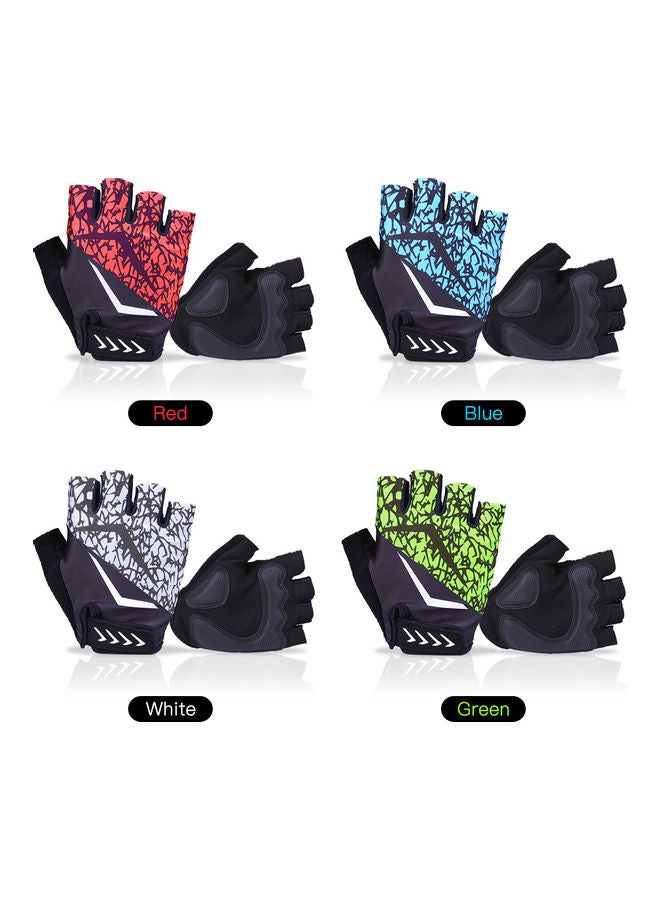 Generic Cycling Gloves Half Finger Biking Gloves Anti-slip Breathable Mountain Bike Gloves for Men Women L L  - Image 5