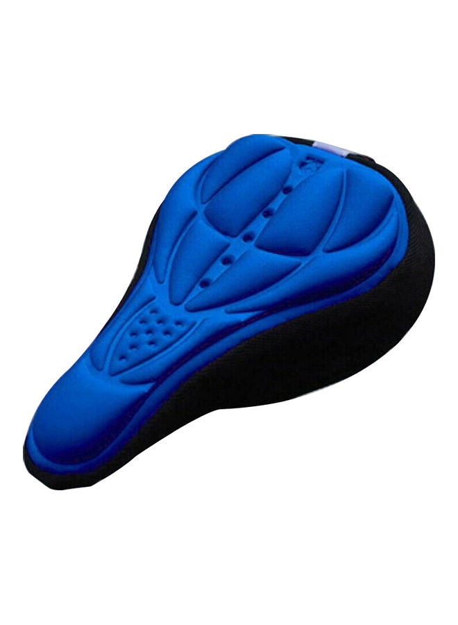 Bike 3D Saddle Seat Cover Bike Breathable Soft Comfort Pad Padded Cushion (Blue) 28*2*17cm - Image 1