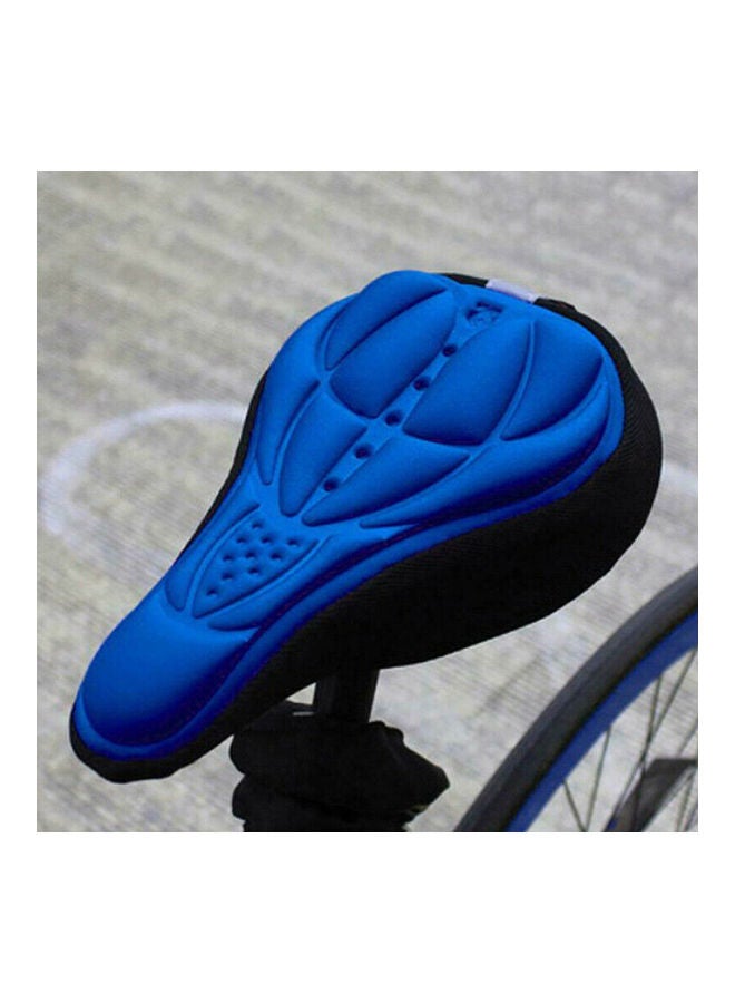 Bike 3D Saddle Seat Cover Bike Breathable Soft Comfort Pad Padded Cushion (Blue) 28*2*17cm - Image 2