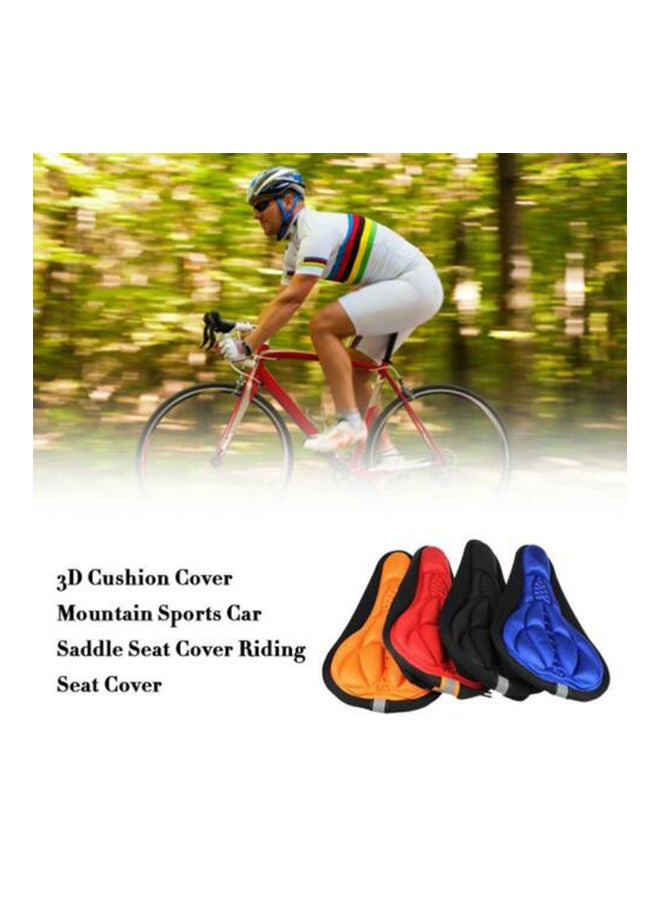 Bike 3D Saddle Seat Cover Bike Breathable Soft Comfort Pad Padded Cushion (Blue) 28*2*17cm - Image 3