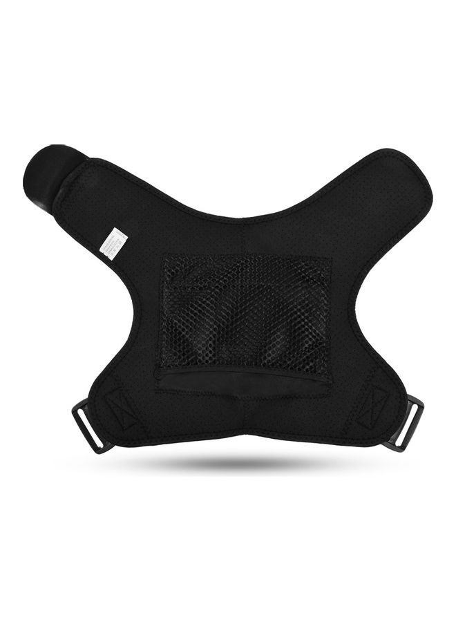 Generic - Portable Heated Shoulder Wrap Brace Heating Infrared Pad Strap Relax Muscle Pain Relief Shoulder Compression Sleeve 27*1*20cm - Image 1