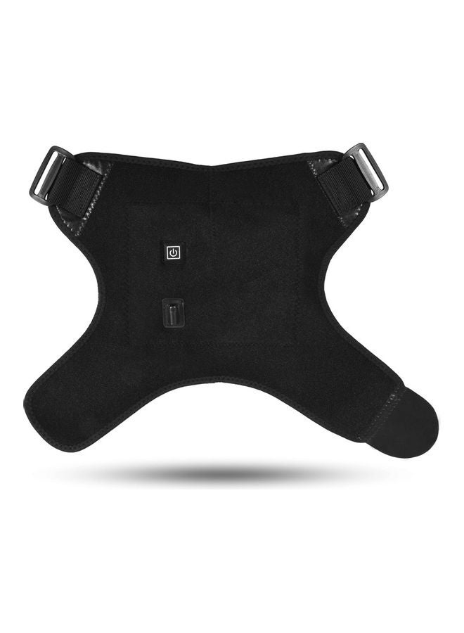 Generic - Portable Heated Shoulder Wrap Brace Heating Infrared Pad Strap Relax Muscle Pain Relief Shoulder Compression Sleeve 27*1*20cm - Image 1