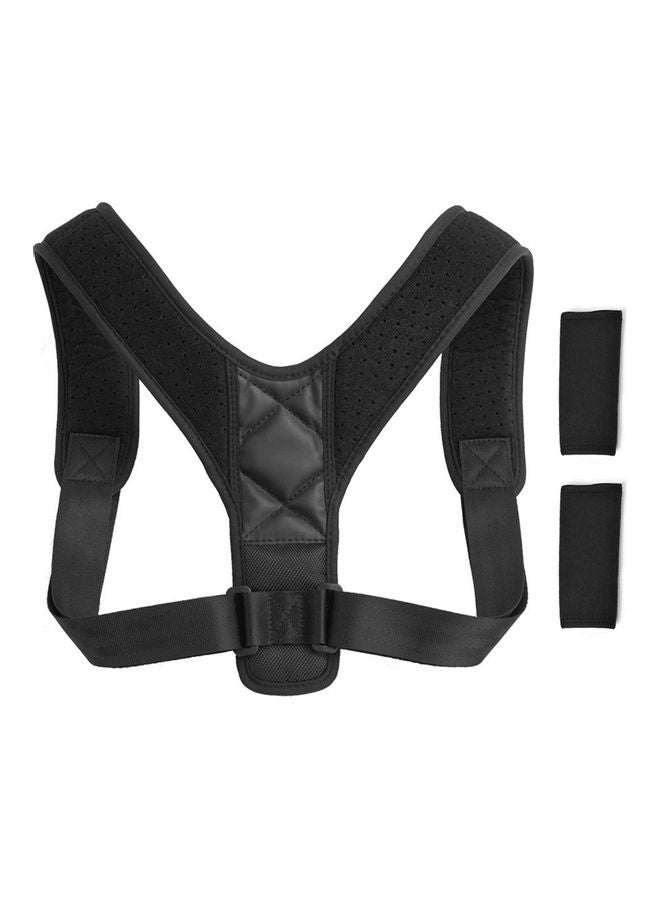 Generic Posture Corrector with Shoulder Pads Men Women Adjustable Back Trainer Shoulder Straps Back Brace Support 25*6*17cm  - Image 1
