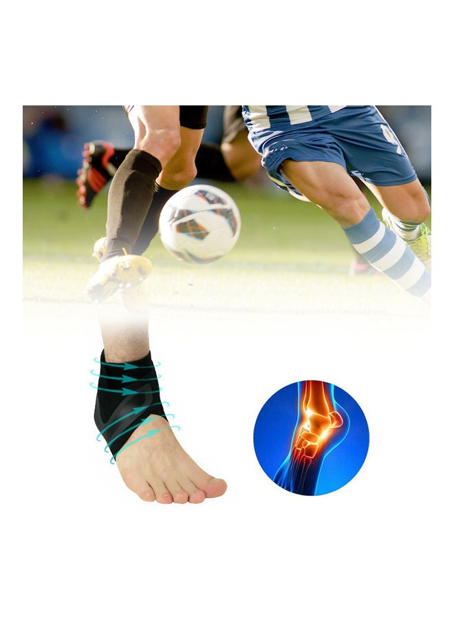 Generic Adjustable Sports Elastic Ankle Brace Support Basketball Protector Foot Wrap 15*2*10cm  - Image 2