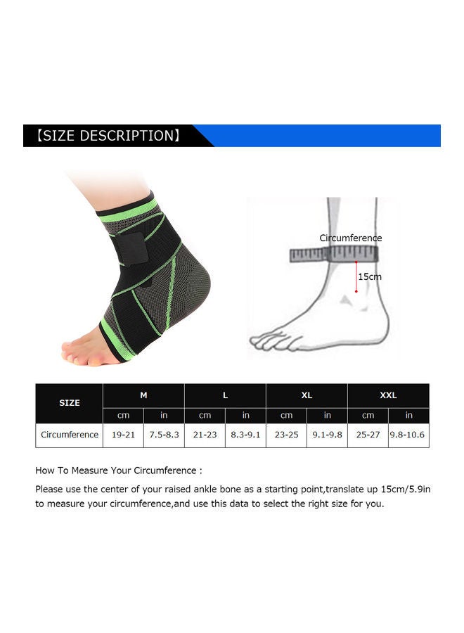Generic Ankle Brace Support Men Women Adjustable Compression Ankle Brace for Sports 12*5.5*8.5cm  - Image 5