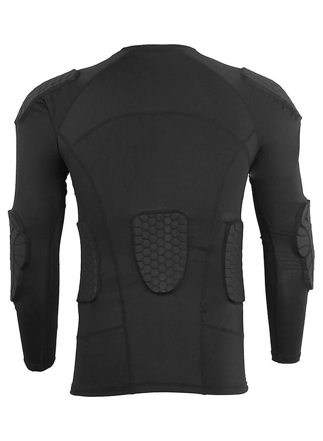 Men Padded Compression Shirt Multiple Pad Protective Gear for Football Baseball Soccer Basketball Volleyball Training Bike Ski 32*4*31cm