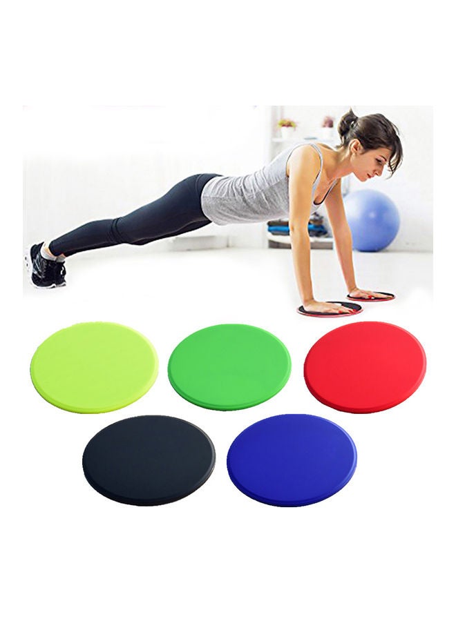 Generic - Pair Of One Exercise Sliding Discs Slider With Resistance Ring Elastic Band 20 * 10 * 20cm - Image 1