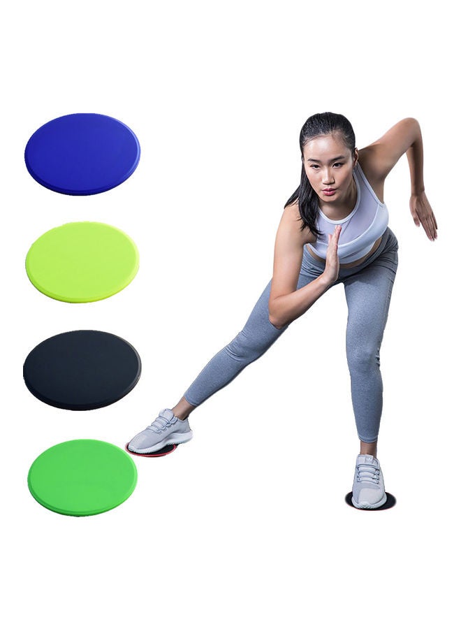 Generic - Pair Of One Exercise Sliding Discs Slider With Resistance Ring Elastic Band 20 * 10 * 20cm - Image 1
