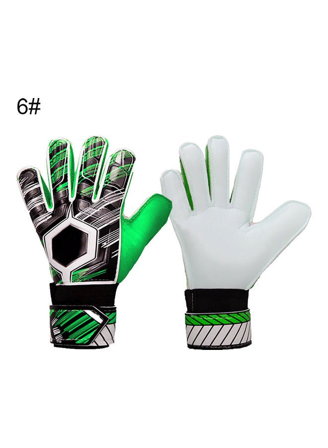 Generic Adult Kids Football Soccer Goalkeeper Goalie Full Finger Hand Protection Gloves 20*10*20cm  - Image 1