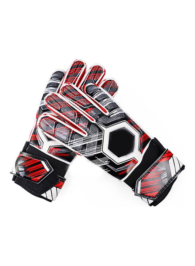 Adult Kids Football Soccer Goalkeeper Goalie Full Finger Hand Protection Gloves 20*10*20cm
