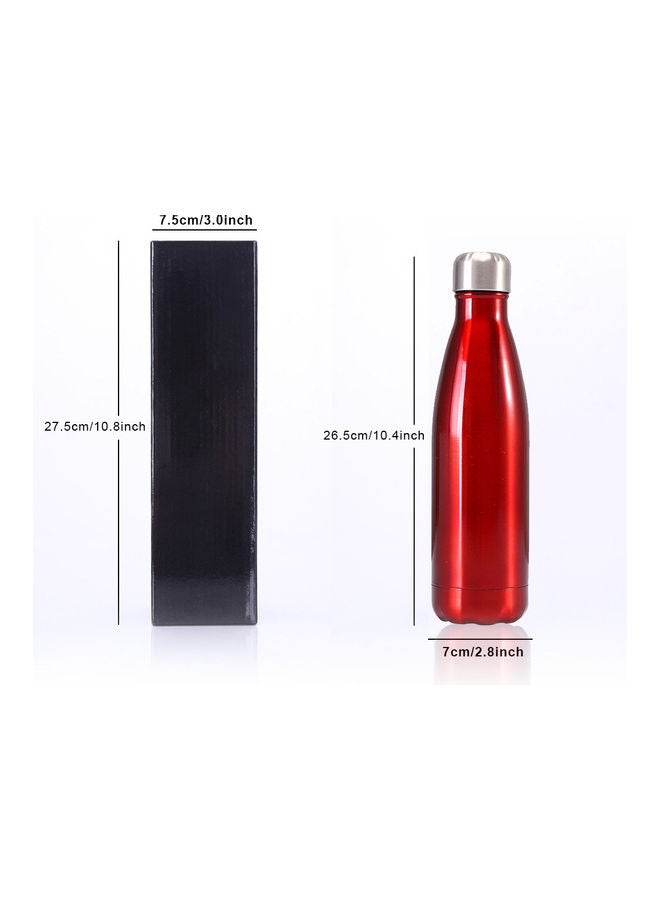 Generic - 500ML Stainless Steel Vacuum Insulated Water Bottle Cola Shape Bottle Keep 12 Hours Cold & Hot Reusable Metal Leak-Proof Sports Flask 28*8*9cm - Image 1