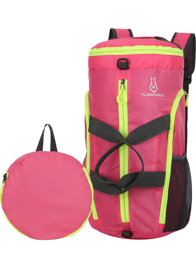 Generic Lightweight Packable Gym Sports Duffel Bag Outdoor Camping Hiking Travel Foldable Backpack Shoulder Bag Handbag 26*3*26cm 