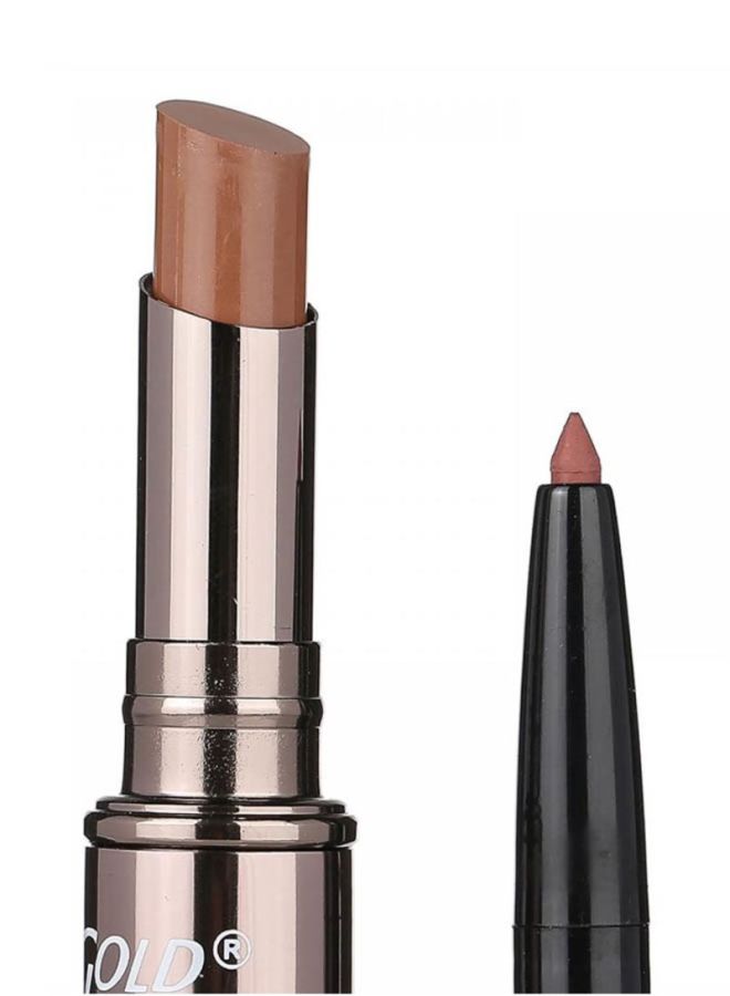 JUST GOLD 2-In-1 Moisture Lipstick 05 Brown  - Image 3