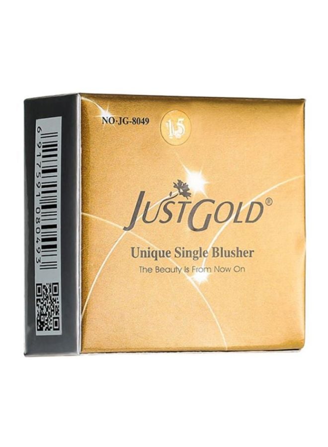 JUST GOLD Unique Single Blusher With Brush 15 Brown  - Image 4