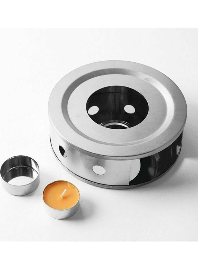 Steel Heating Base For Heating Coffee And Tea Silver 15cm