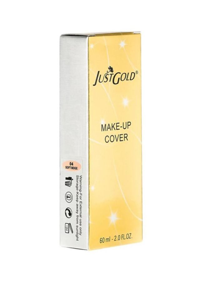 JUST GOLD Make-Up Cover Face Foundation 04 Beige  - Image 3