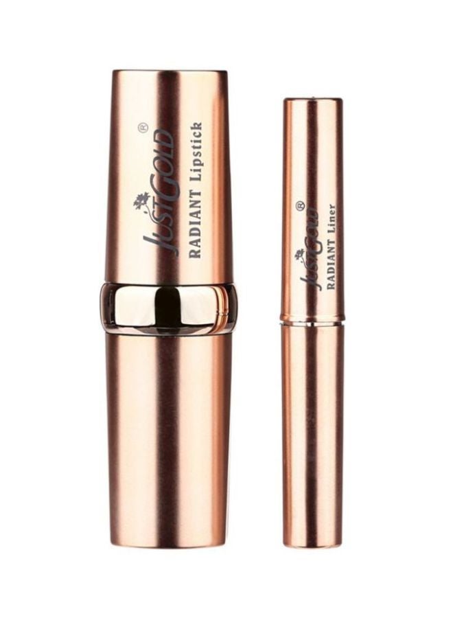 JUST GOLD Radiant Lipstick And Lip Liner 11 Brown  - Image 1