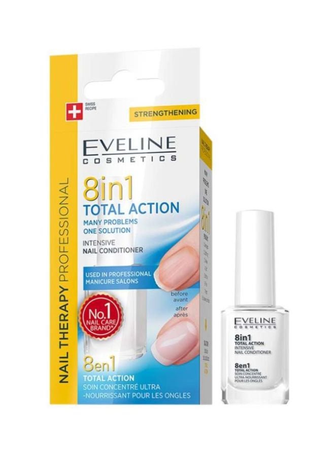 EVELINE COSMETICS 8-In-1 Spa Nail Total Action Clear  - Image 1
