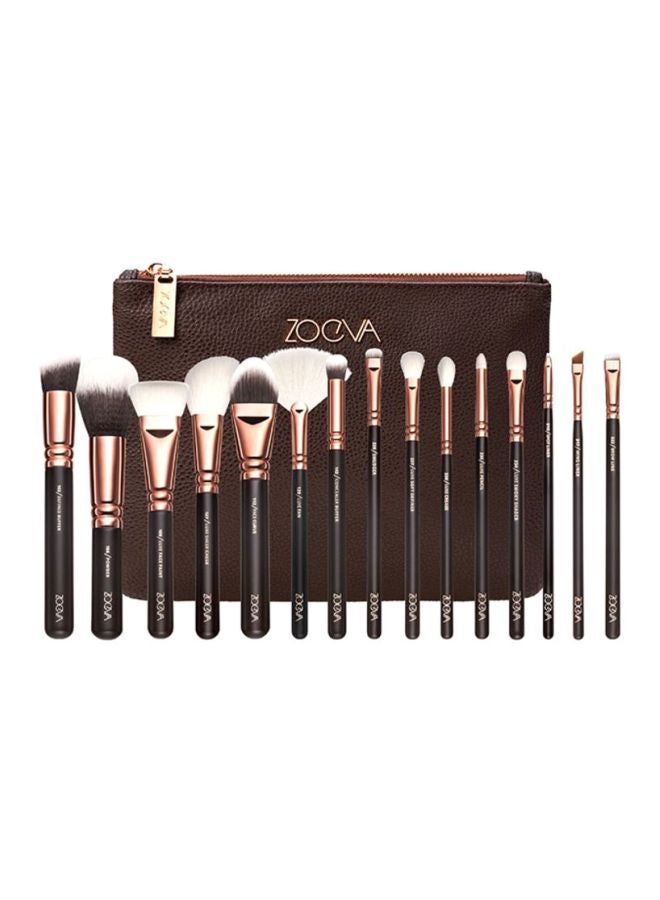 15-Piece Volume 1 Makeup Brushes Set Gold - v1605640981/N23974741A_1