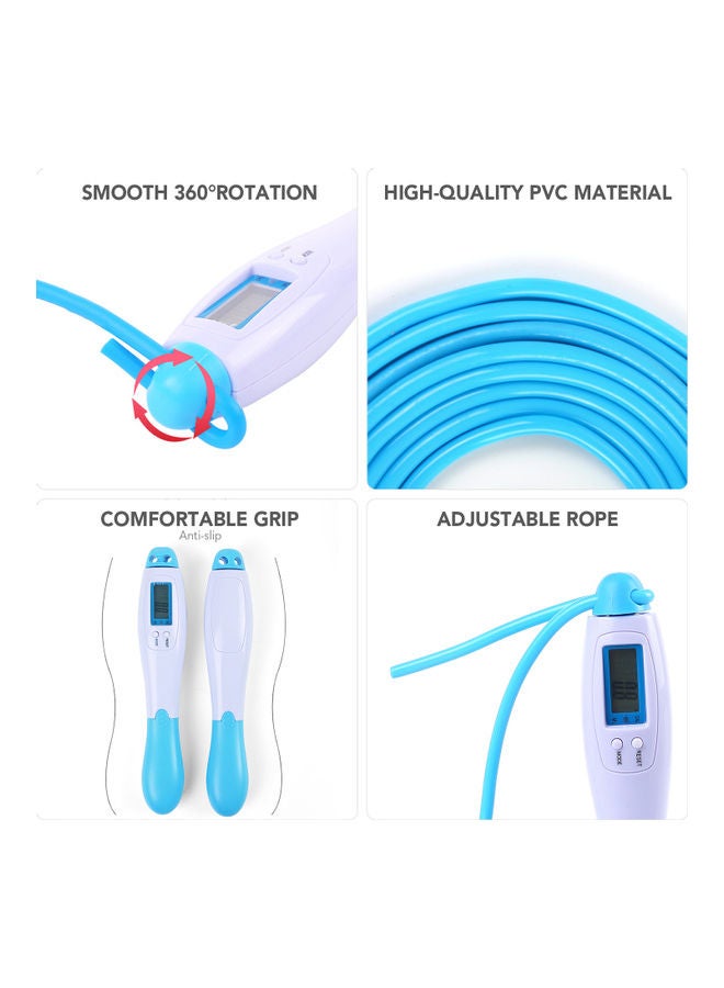 Generic - Skipping Speed And Digital Jump Adjustable Calorie Counter Ropes Fitness Workouts Exercises 17x2x2.8cm - Image 1