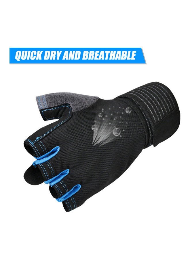 Generic Short Full Wrist Protection Half Finger Gloves  - Image 2