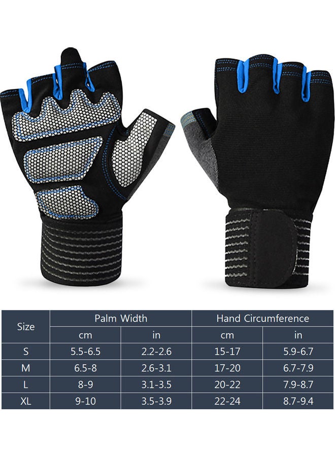 Generic Short Full Wrist Protection Half Finger Gloves  - Image 5